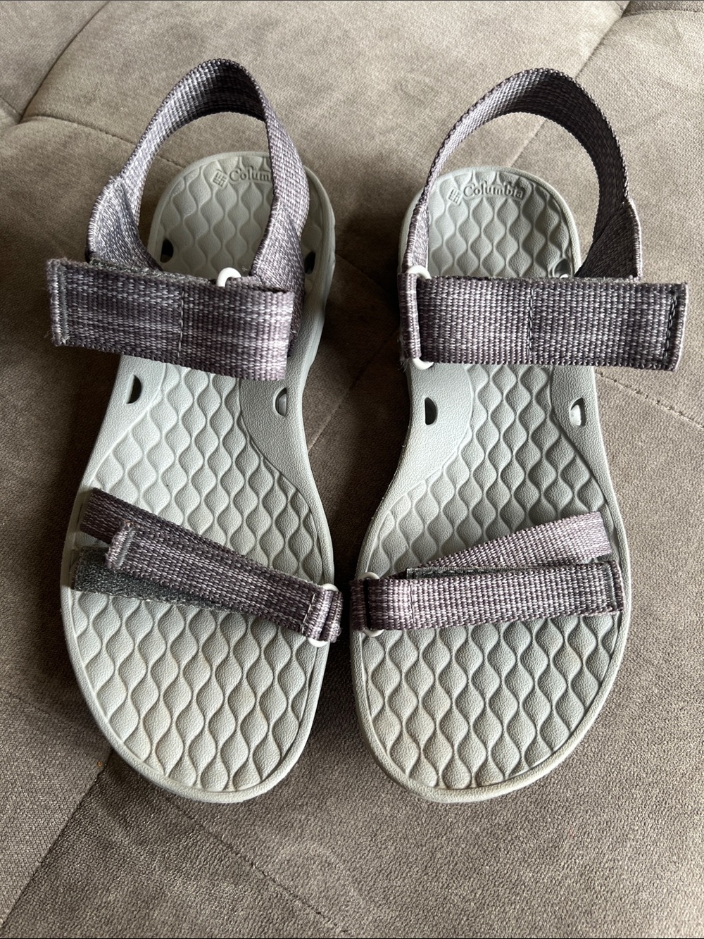 Columbia Gray Adjustable Strap Outdoor Sandals